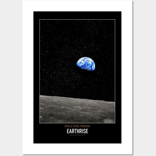 High Resolution Astronomy Earthrise Wall Art by tiokvadrat